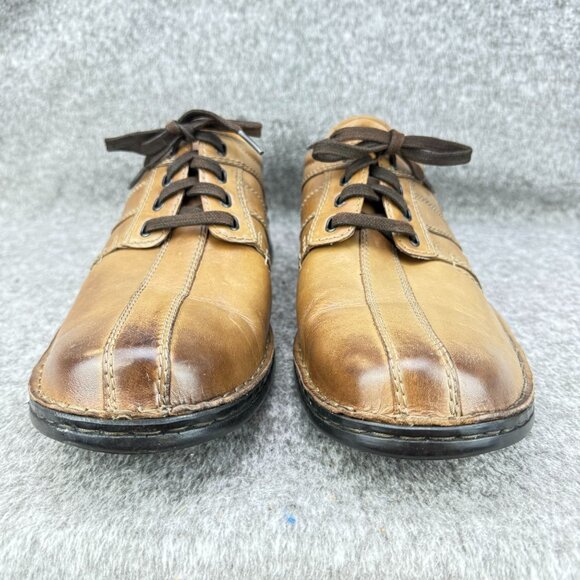 ✅Mens 12 Clarks Collection Touareg Vibe Bicycle Toe Derby Oxfords Ortholite Sole - Picture 5 of 13